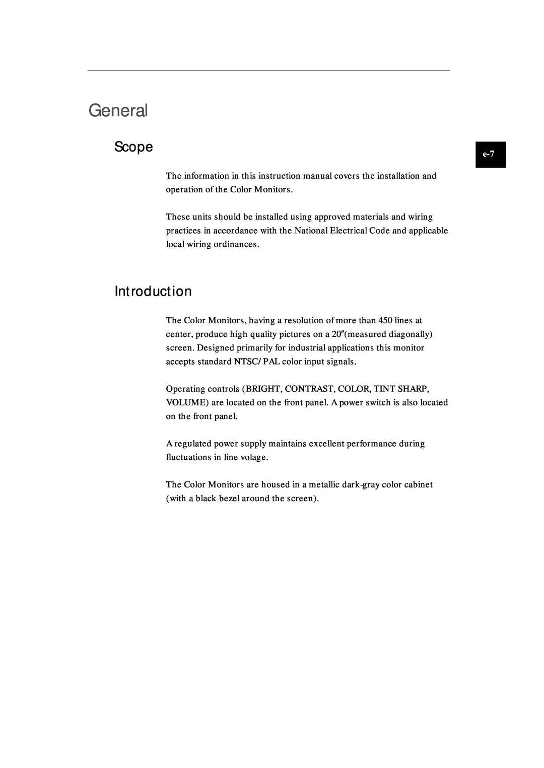 Samsung SMC-210AP manual General, Scope, Introduction 