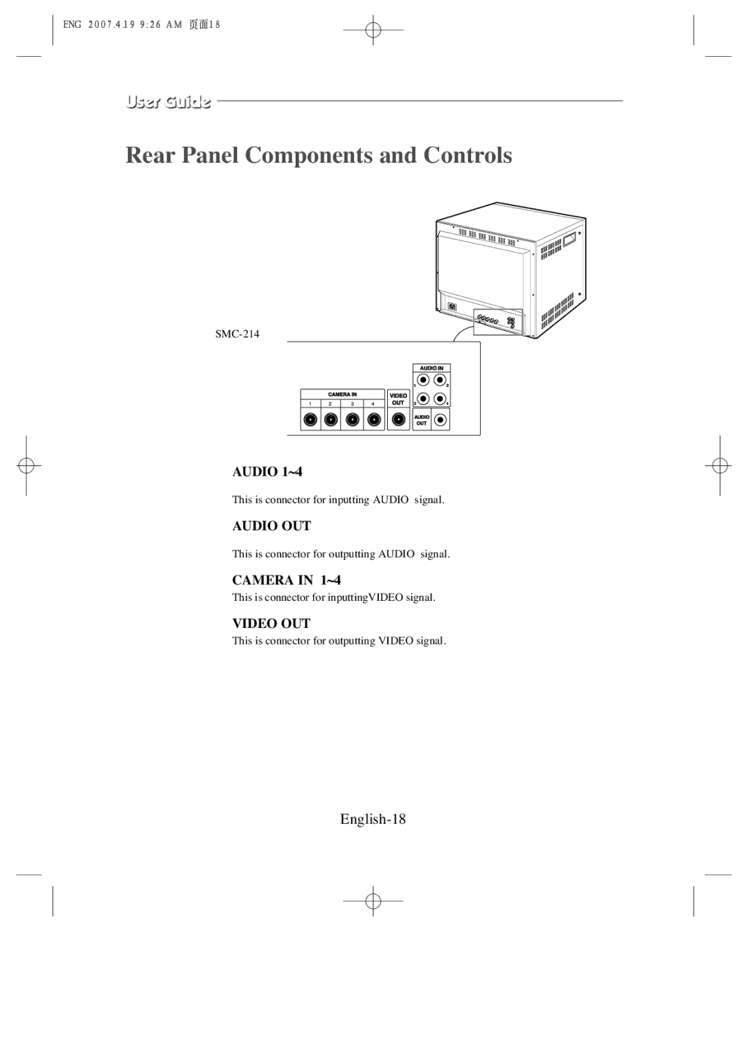 Samsung SMC-213, SMC-214 U manual English-18 