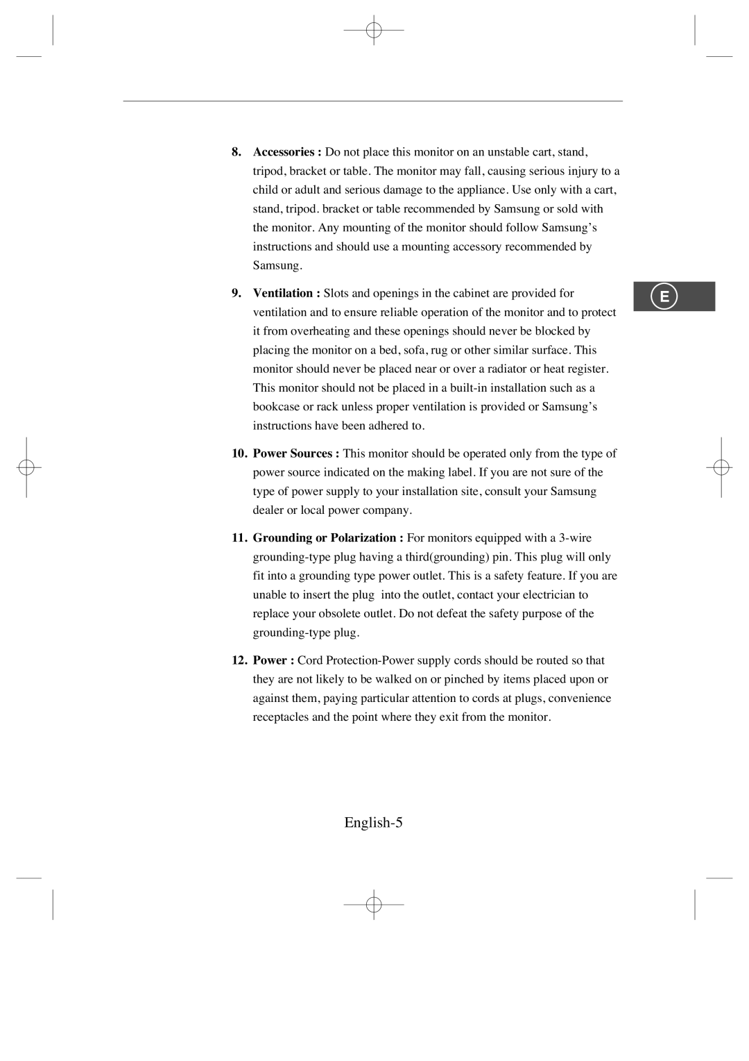 Samsung SMC-214 U, SMC-213 manual English-5 