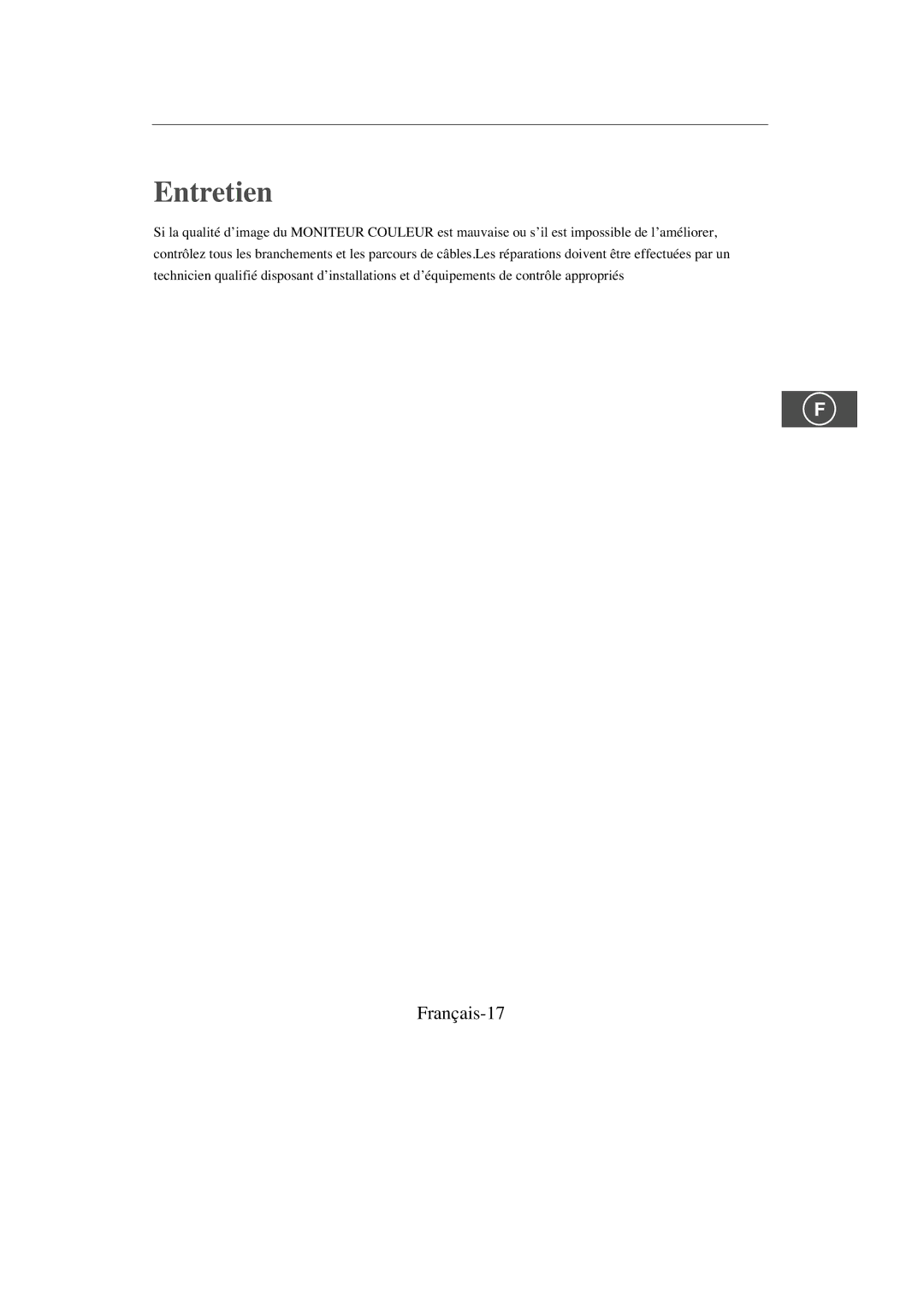 Samsung SMC-213P, SMC-214PV manual Entretien, Français-17 