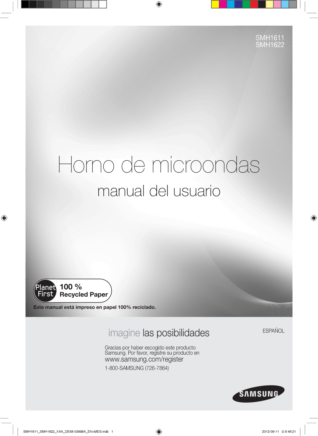 Samsung SMH1622S, SMH1611, SMH1622B, SMH1622W user manual Horno de microondas 