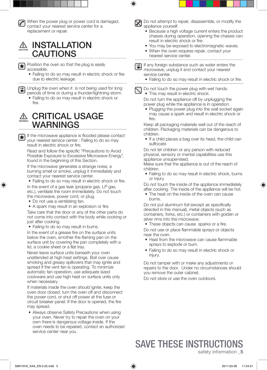 Samsung SMH1816W, SMH1816B, SMH1816S user manual Installation 