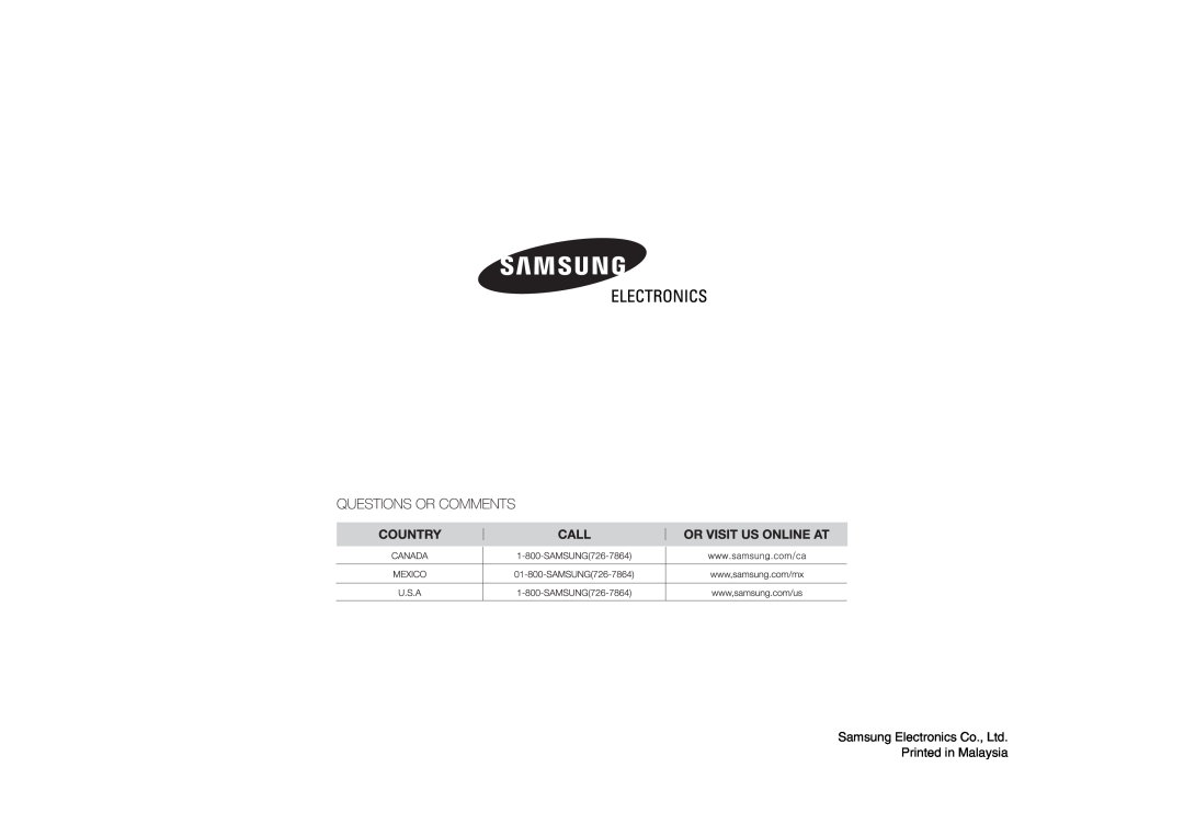 Samsung SMH7176STE, SMH7177 owner manual 