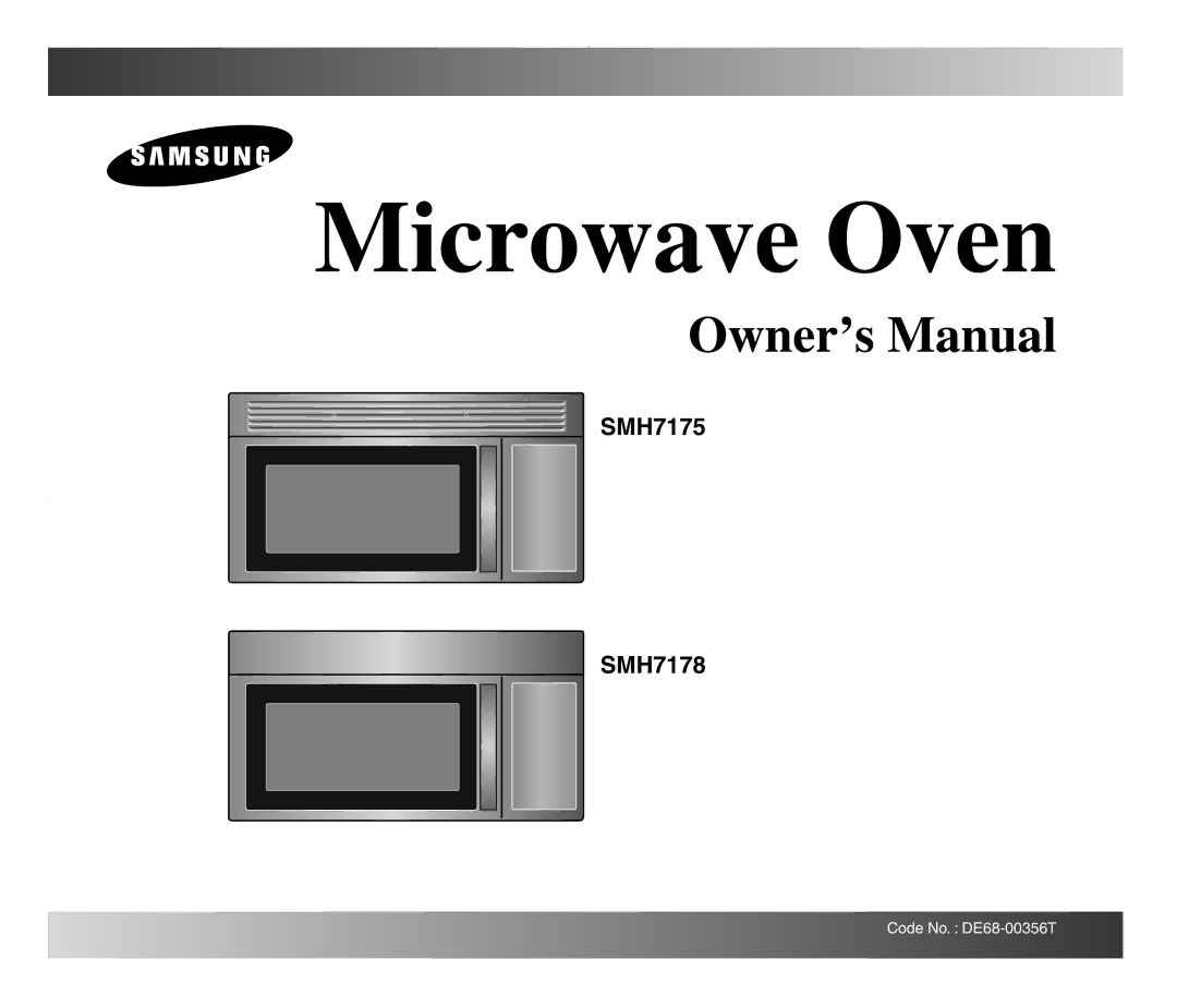 Samsung manual SMH7175 SMH7178 