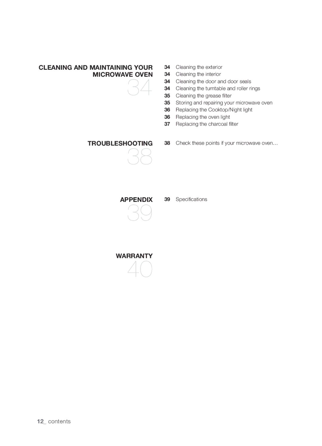 Samsung SMH8165STE user manual Contents 