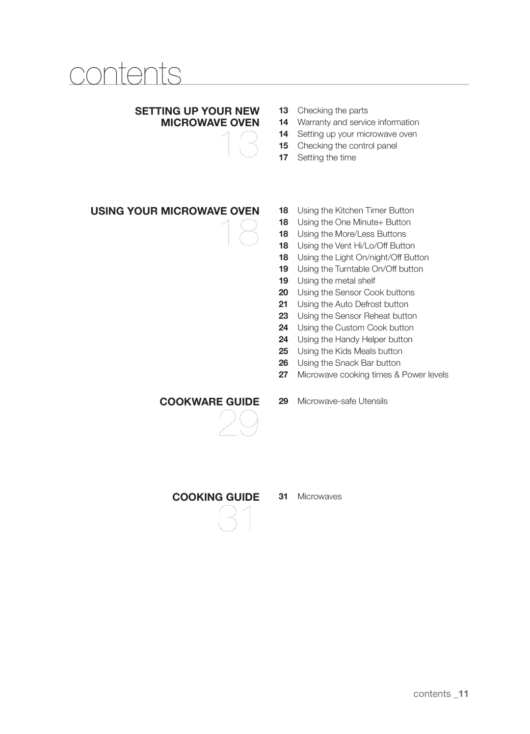 Samsung SMH8165STG user manual Contents 