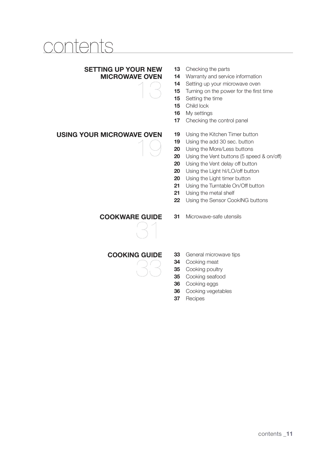 Samsung SMH9187W user manual Contents 