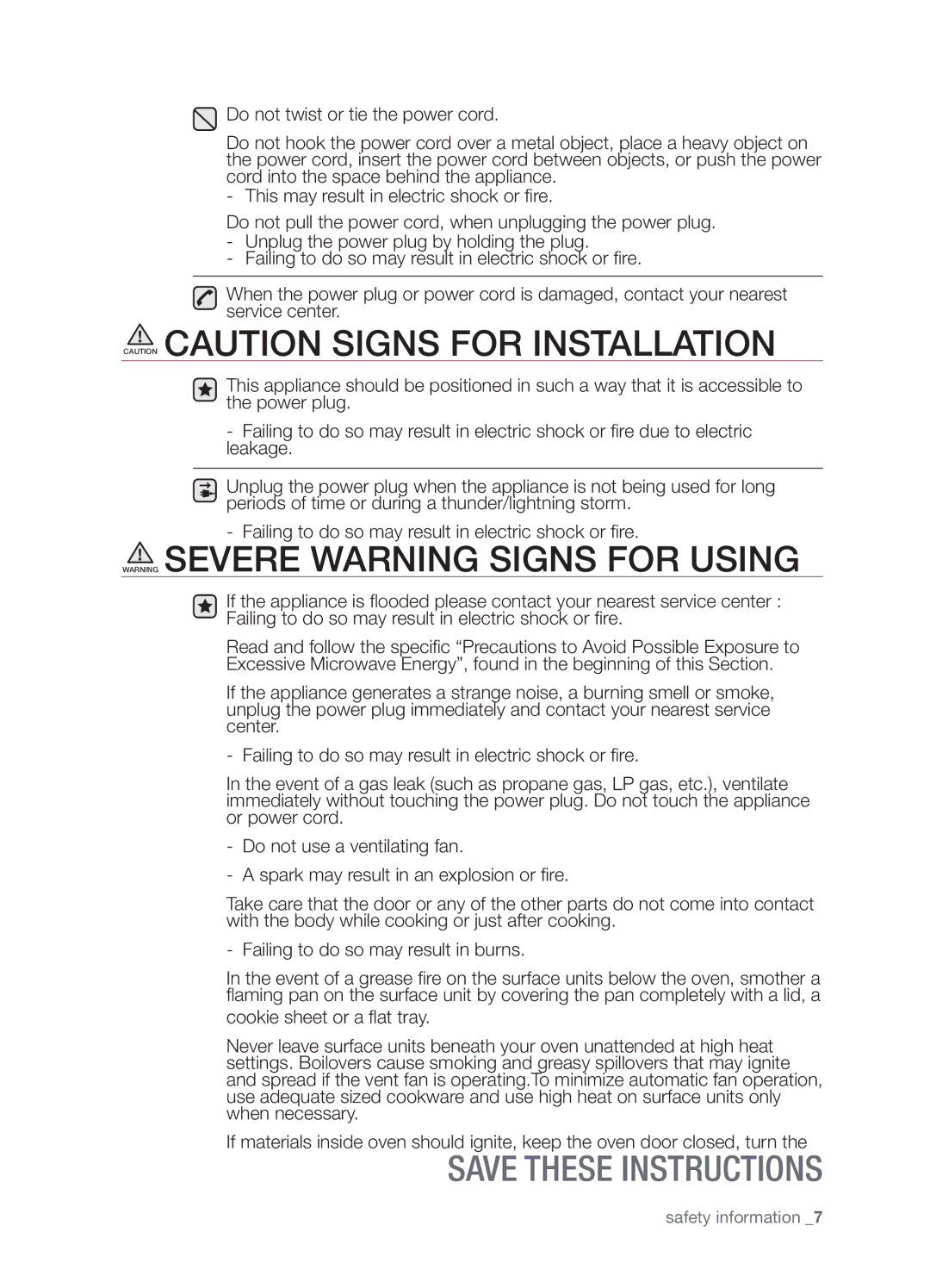 Samsung SMH9187W user manual Safety information 