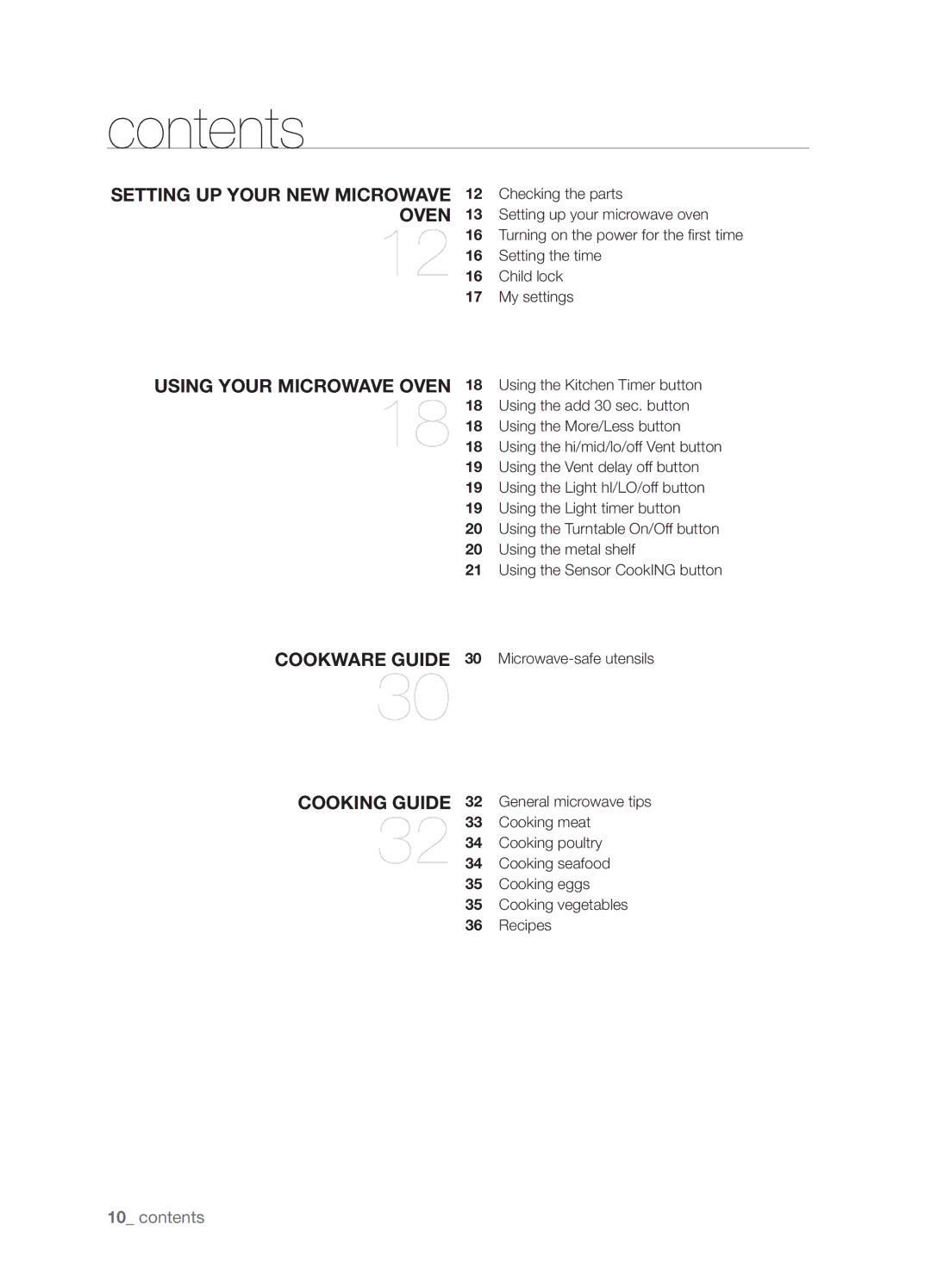 Samsung SMH9207 user manual Contents 