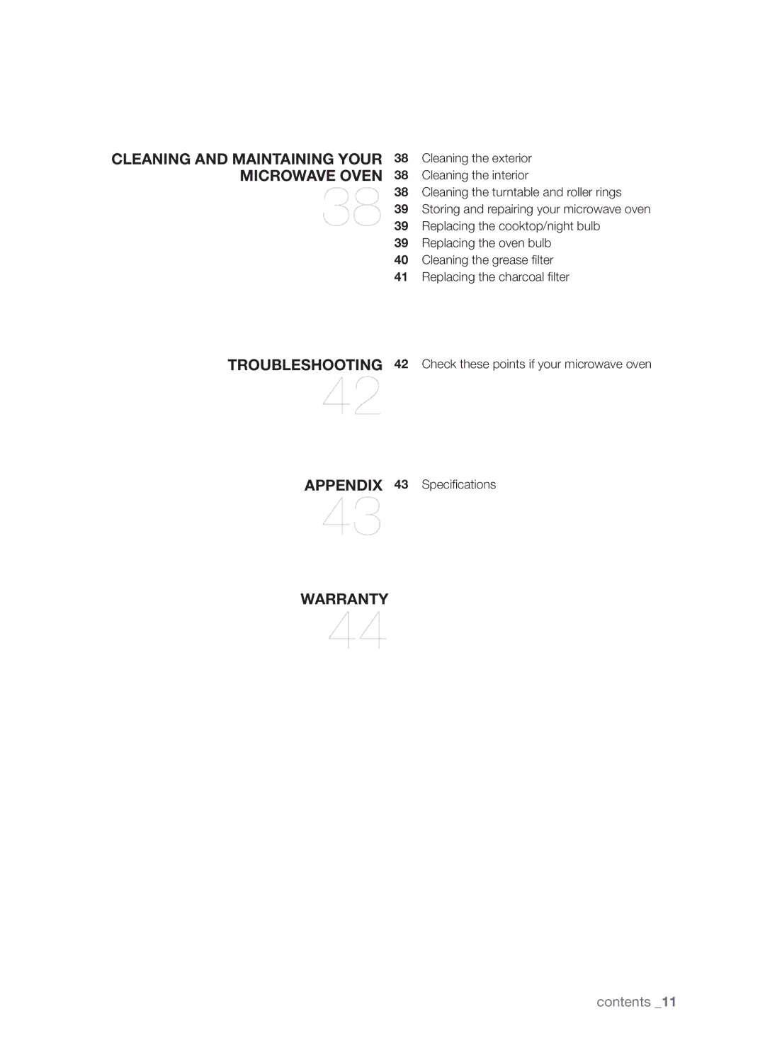 Samsung SMH9207 user manual Contents 