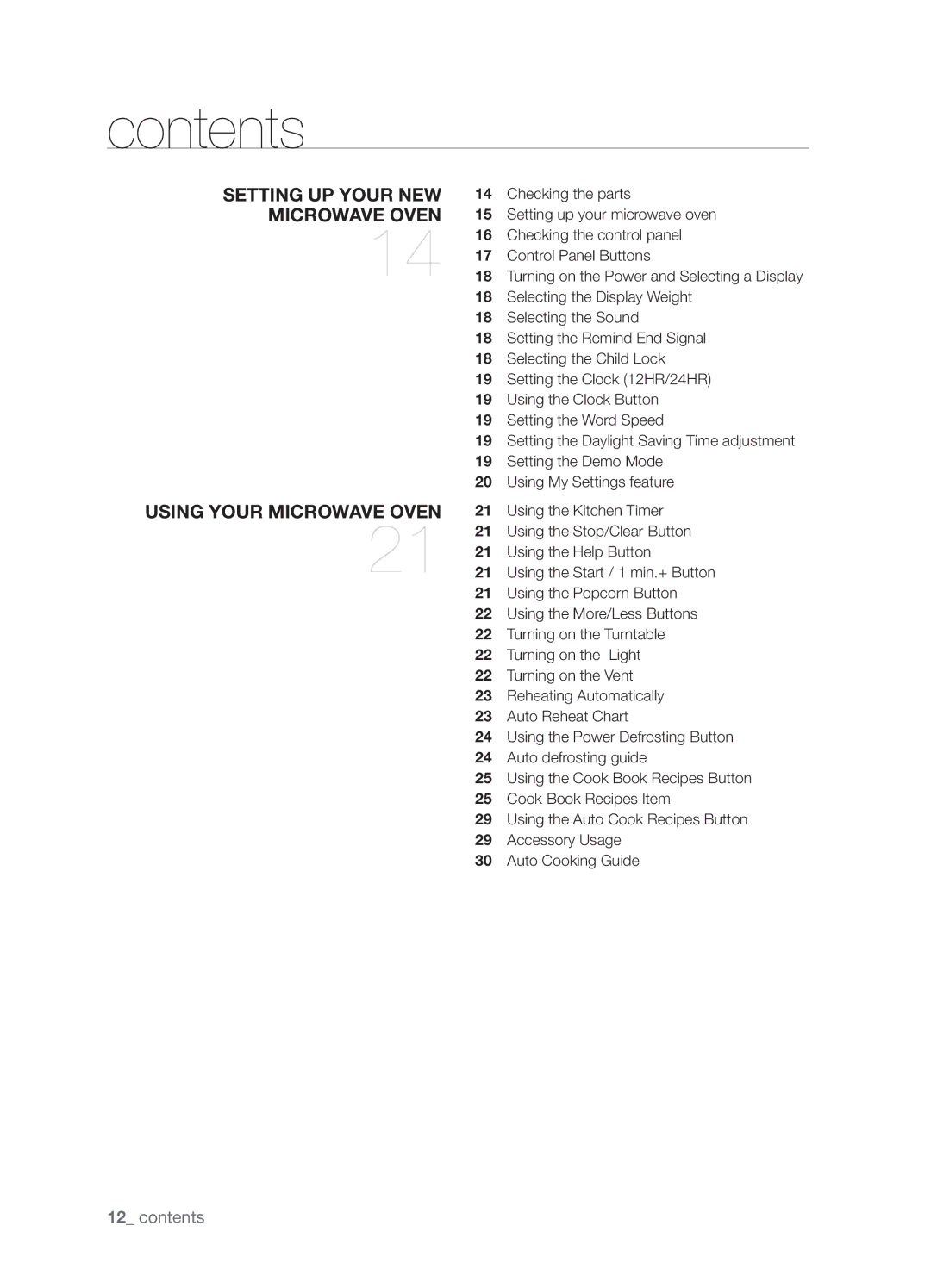 Samsung SMK9175ST user manual Contents 