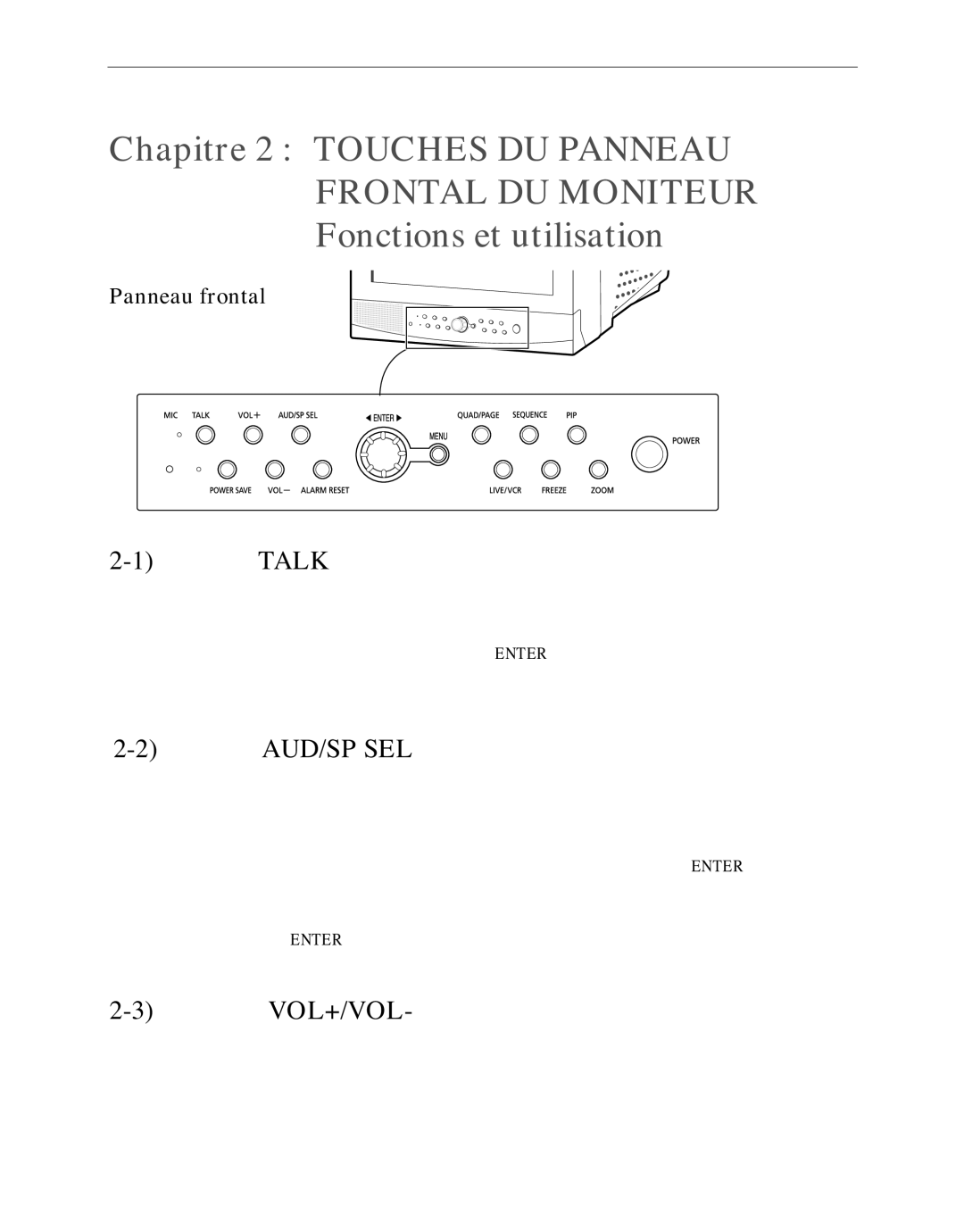 Samsung SMO-120P manual Touche Talk, Touche AUD/SP SEL, Touches VOL+/VOL, Français-27 