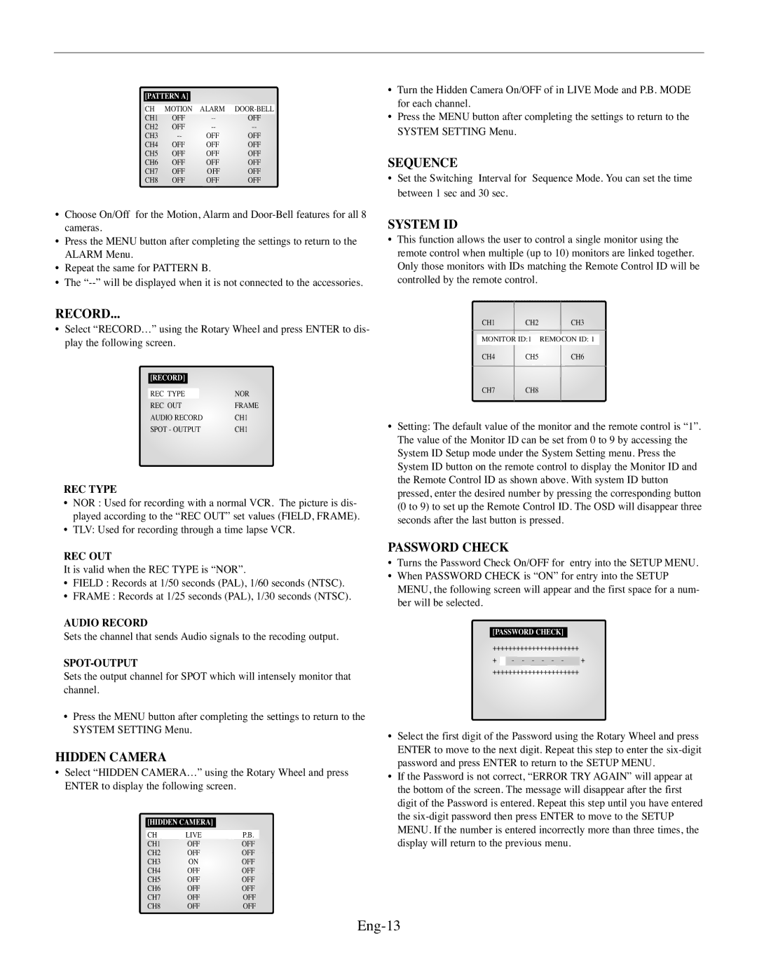 Samsung SMO-150MP/UMG, SMO-150TRP manual Eng-13 