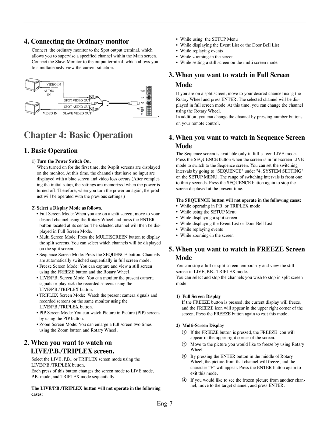 Samsung SMO-150MP/UMG, SMO-150TRP manual Basic Operation 