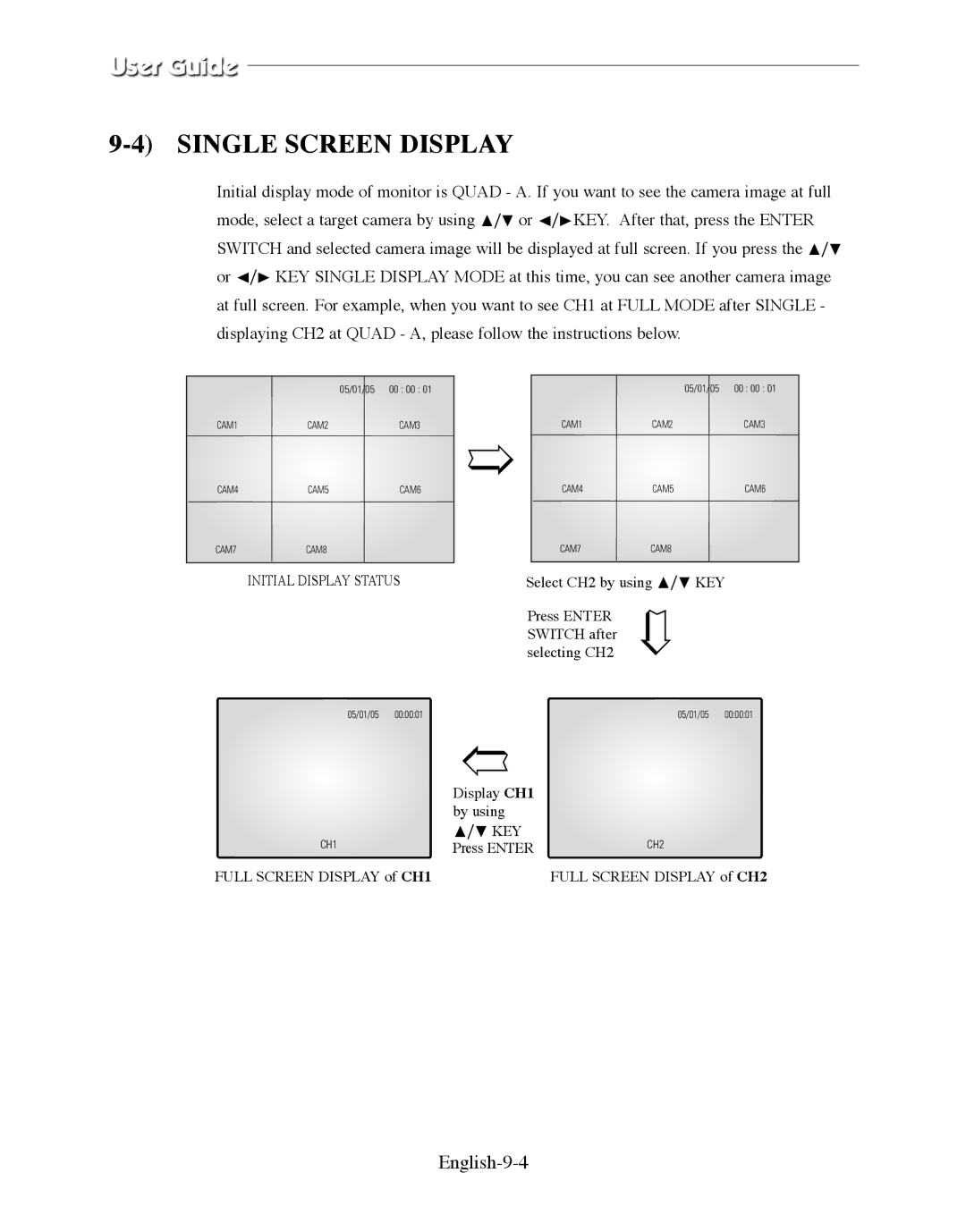 Samsung SMO-210DN manual Single Screen Display, English-9-4 