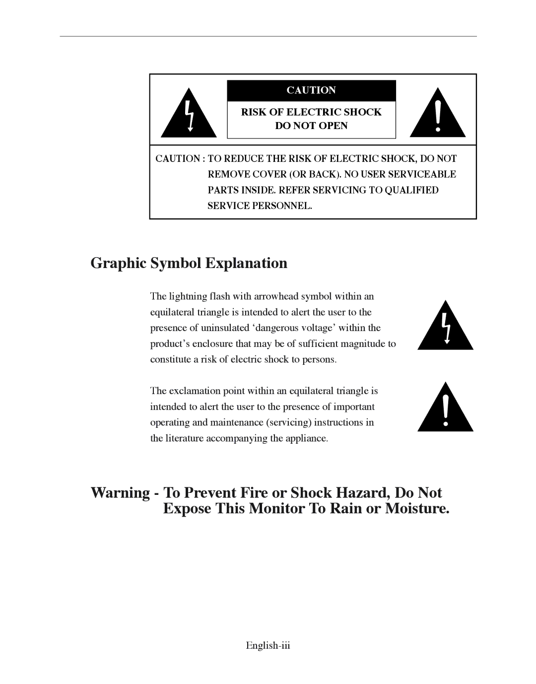 Samsung SMO-210DN manual Graphic Symbol Explanation 