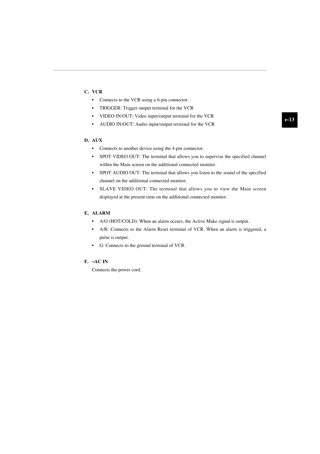 Samsung SMO-150TP, SMO-210TP manual ~Ac 