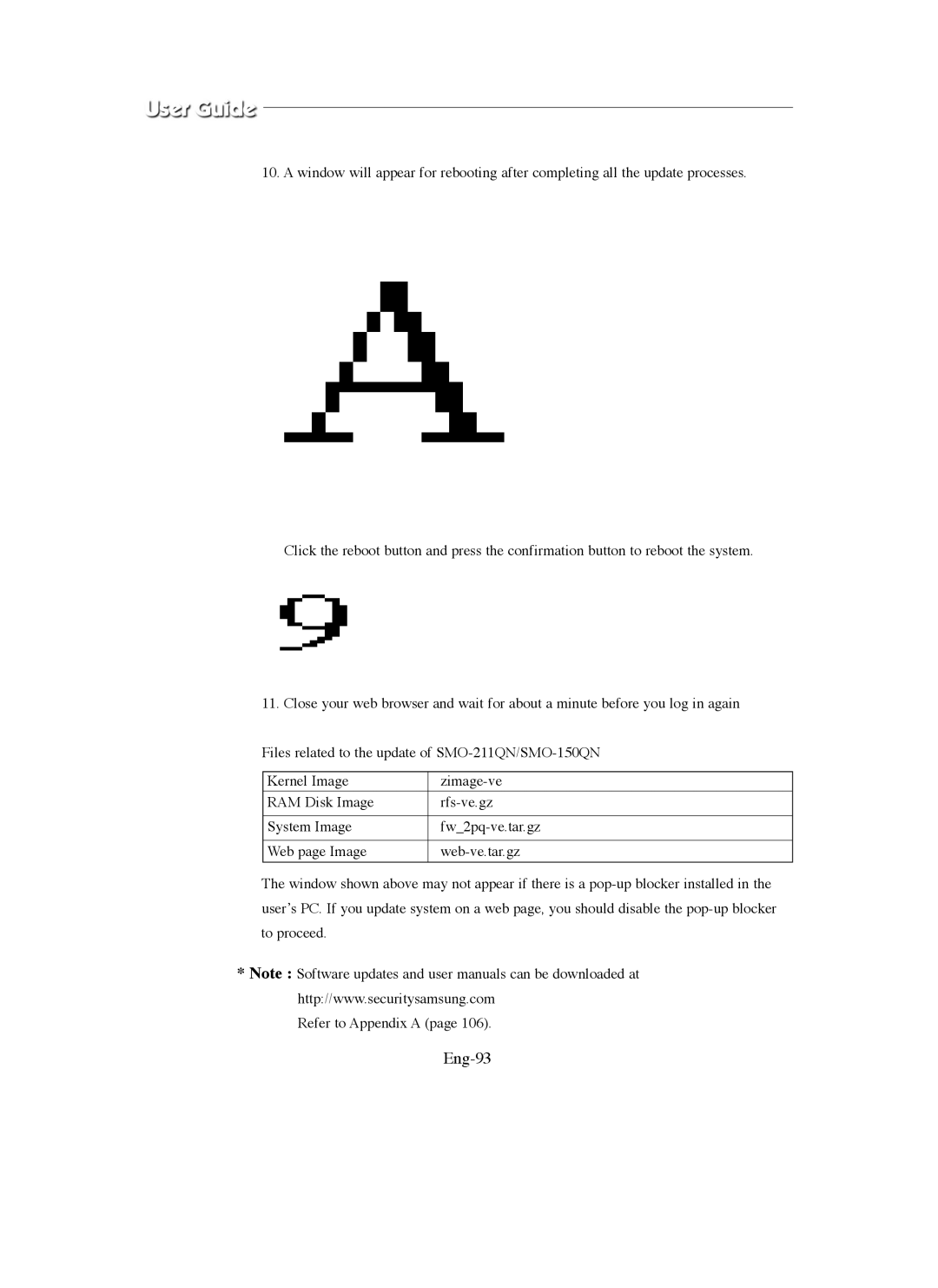 Samsung SMO-150QN, SMO-211QN manual Eng-93 