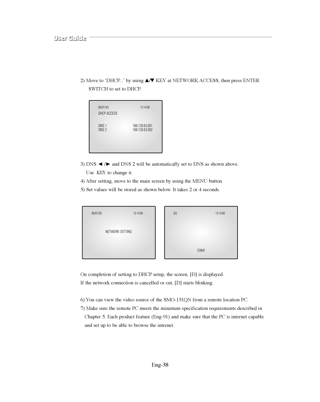 Samsung SMO-XAAV, SMO-151QN/XAAV manual Eng-38 