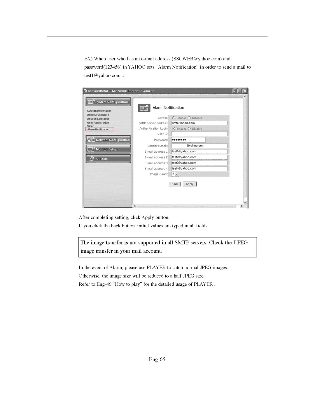 Samsung SMO-151QN/XAAV, SMO-XAAV manual Eng-65 