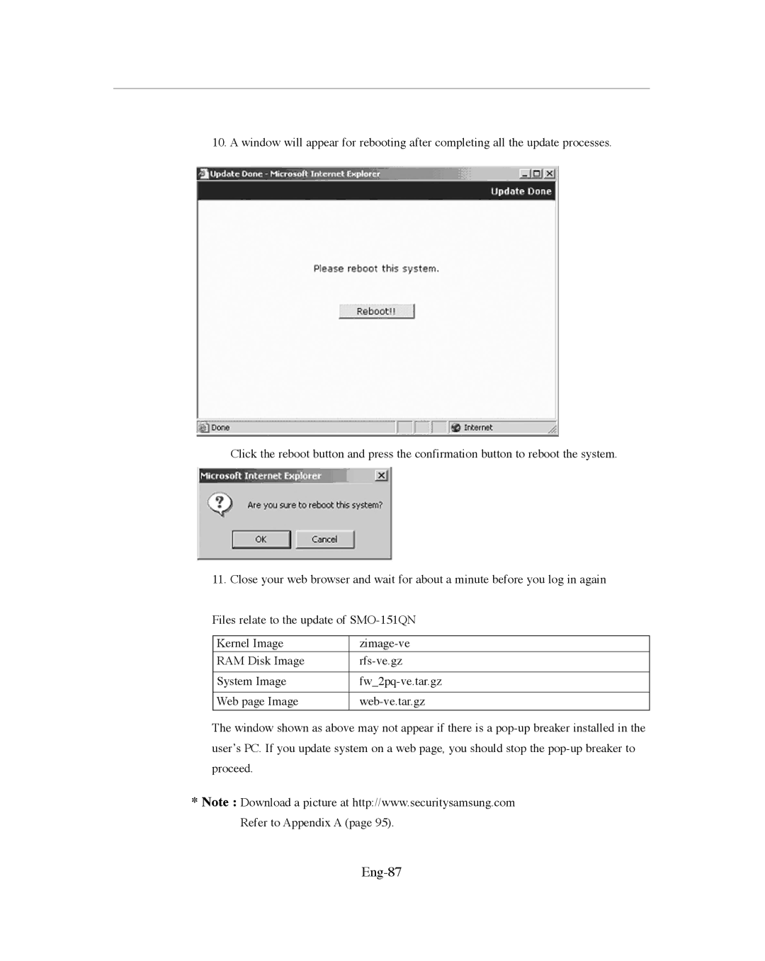 Samsung SMO-151QN/XAAV, SMO-XAAV manual Eng-87 