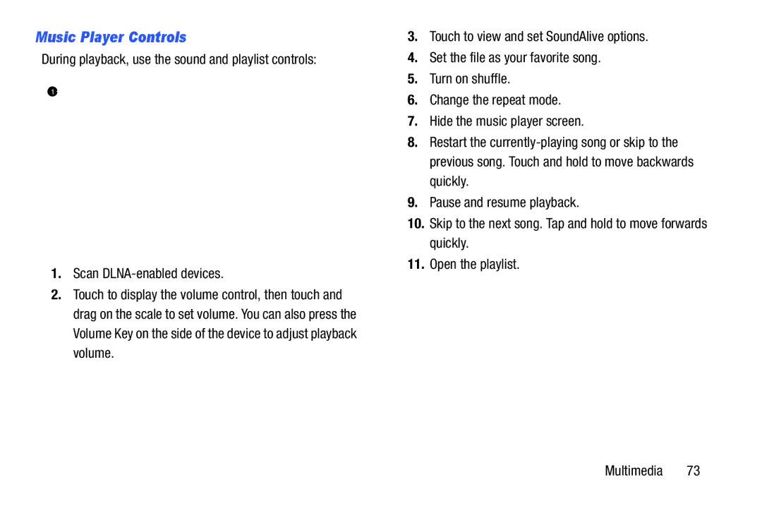 Samsung SM/P6000ZWYX, SMP9000ZKYXAR user manual During playback, use the sound and playlist controls 