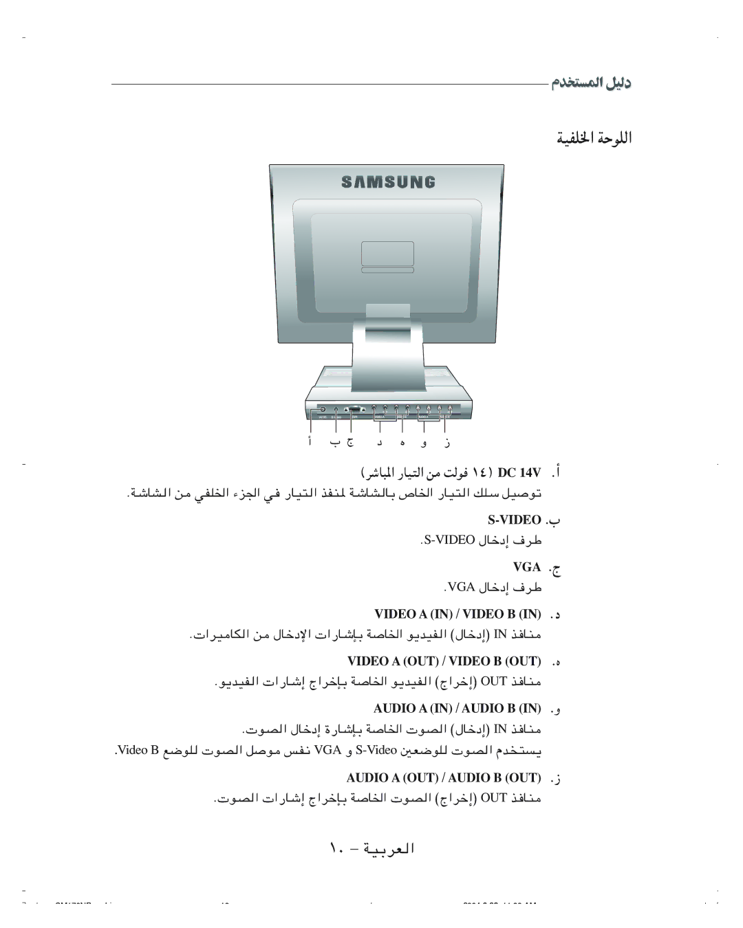 Samsung SMT-170P manual WOHK« WŠuK «, ÆWýUA « s WHK« ¡e« w, Video ‰Ušœ≈ ·dÞ, Ub « 