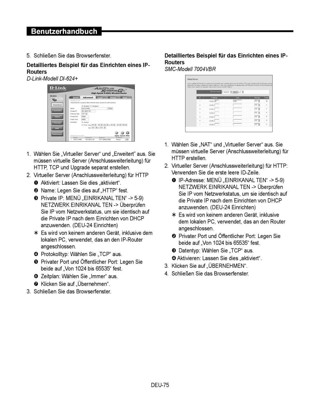 Samsung SMT-190Dx user manual Link-Modell DI-624+ 