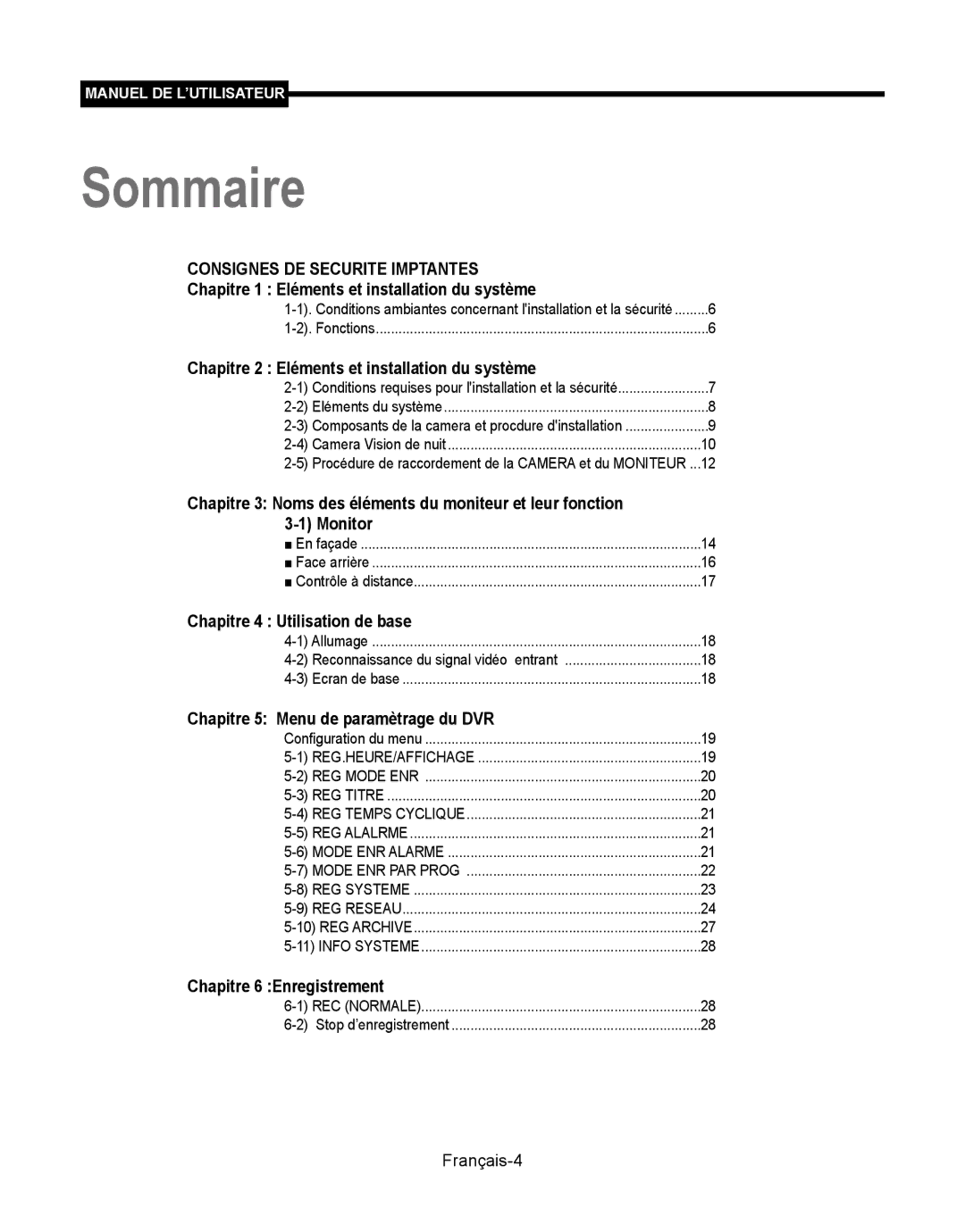 Samsung SMT-190Dx user manual Consignes DE Securite Imptantes 