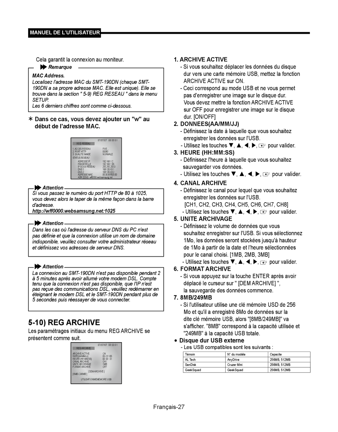 Samsung SMT-190Dx user manual REG Archive 