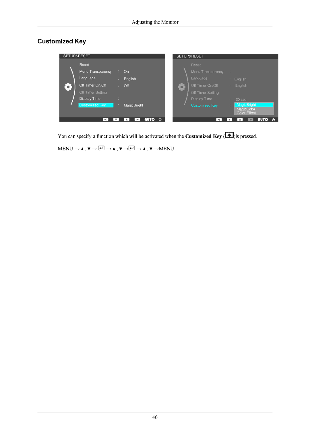 Samsung SMT-1712, SMT-1912 user manual Off Timer On/Off English Off Timer Setting 