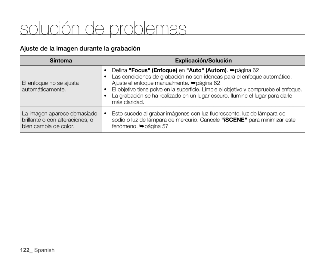 Samsung SMX-C10LP/CAN, SMX-C10GP/EDC, SMX-C10RP/EDC, SMX-C100GP/EDC Ajuste de la imagen durante la grabación, Más claridad 