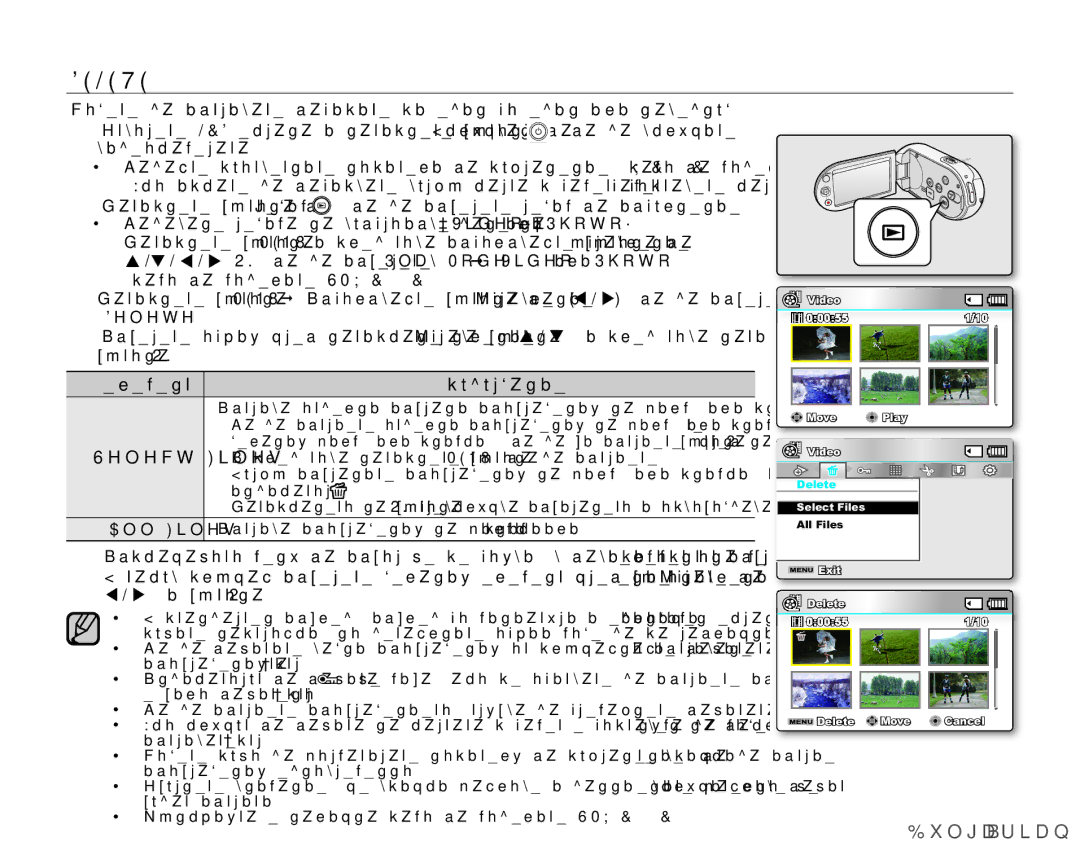 Samsung SMX-C10RP/XEB, SMX-C10GP/EDC, SMX-C10RP/EDC, SMX-C10LP/EDC manual Xojduldqb 