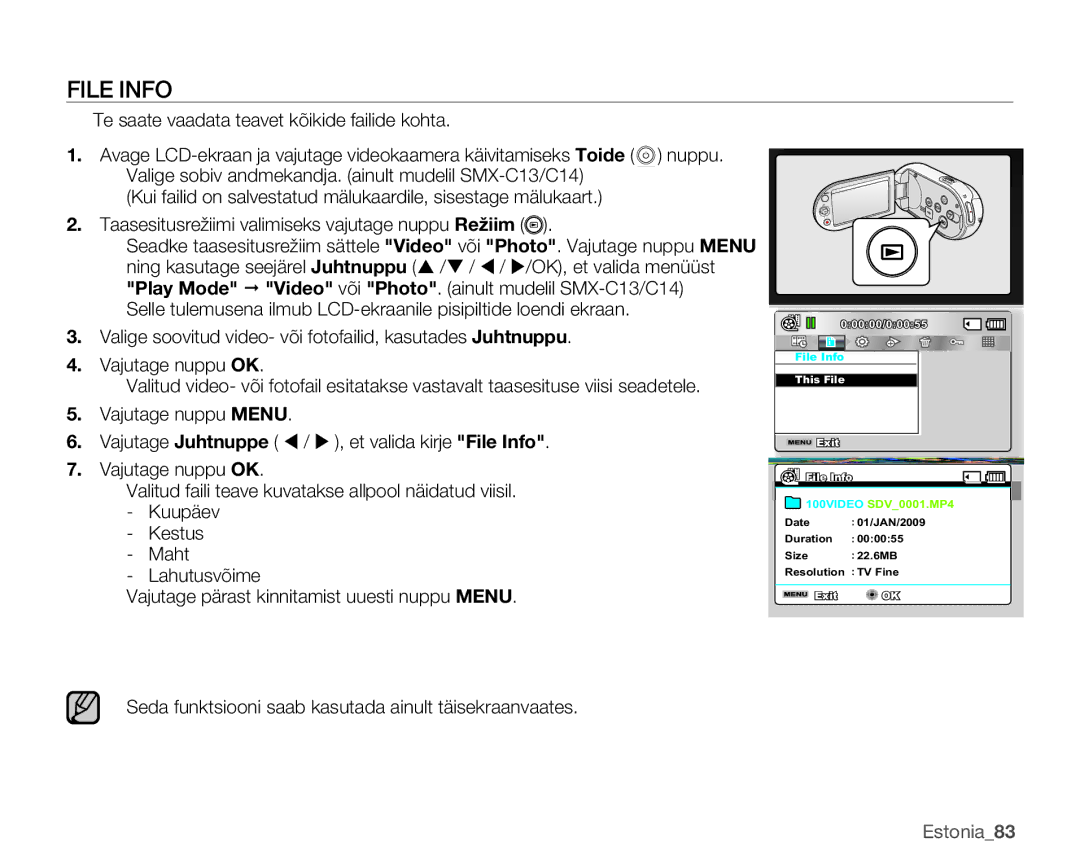 Samsung SMX-C10RP/XEB, SMX-C10GP/XEB, SMX-C10LP/XEB manual File Info 