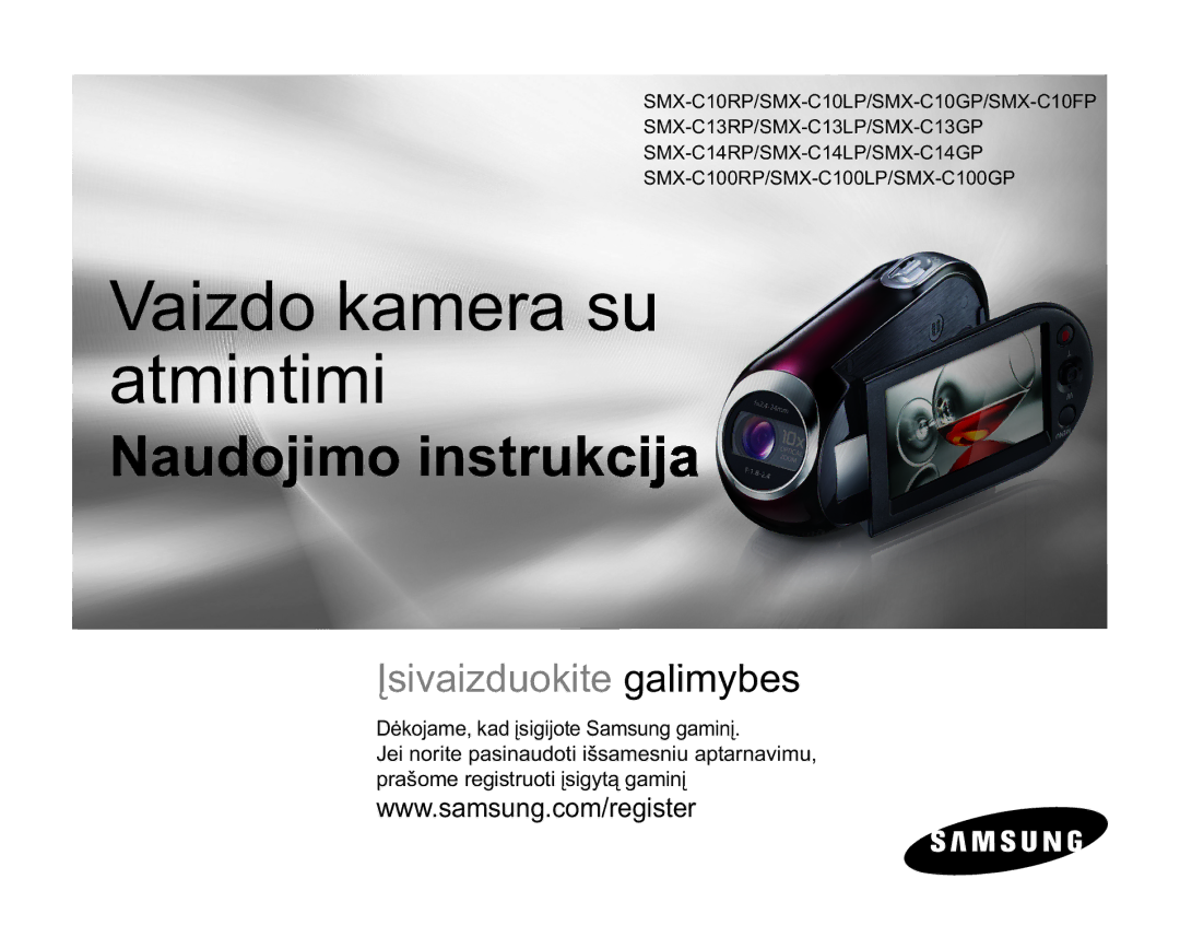 Samsung SMX-C10GP/XEB, SMX-C10RP/XEB manual 9DLGRNDPHUDVX Dwplqwlpl, ƠNRMDPHNDGƳVLJLMRWH6DPVXQJJDPLQƳ 