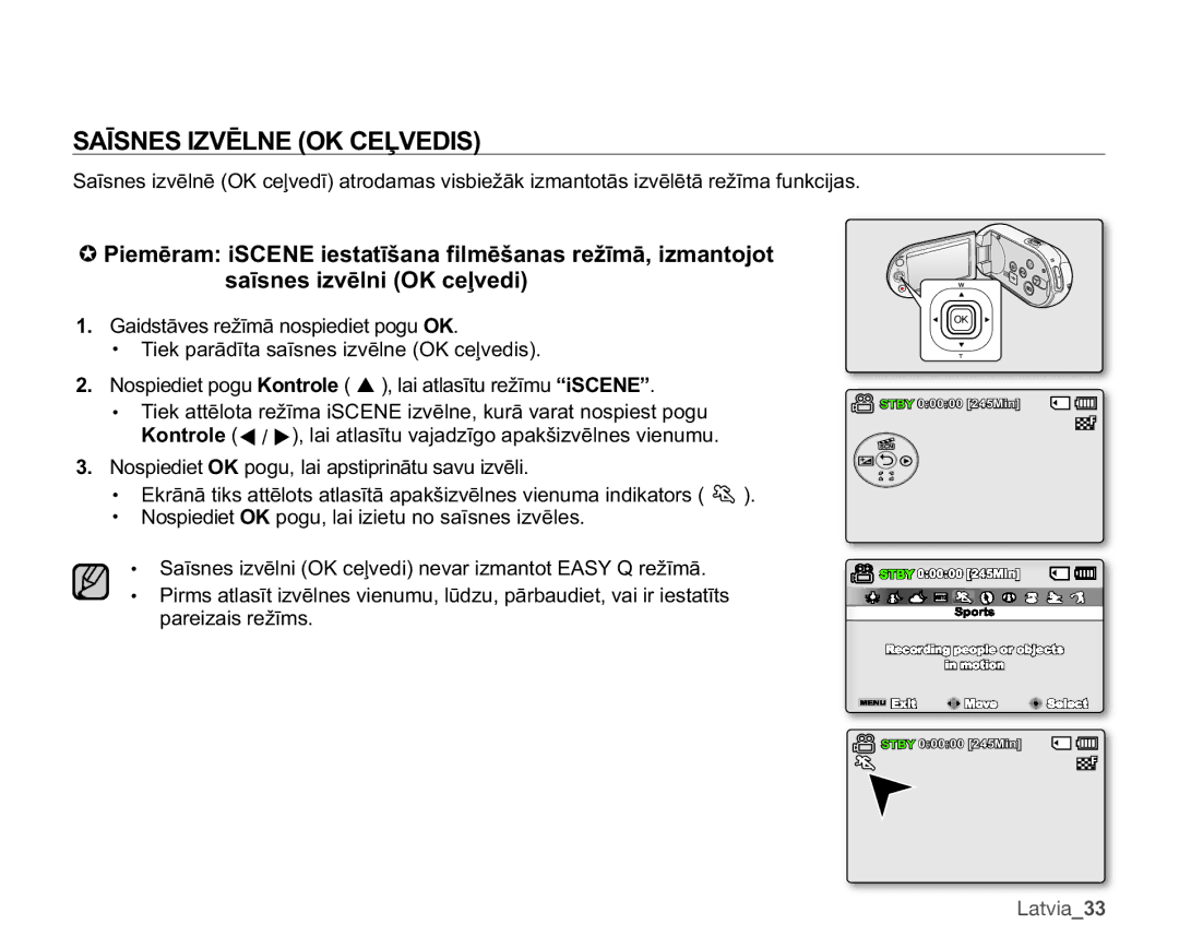 Samsung SMX-C10GP/XEB, SMX-C10RP/XEB, SMX-C10LP/XEB manual $Ʈ616,=9Ɯ/12.&ƹ9,6, VDƯVQHVLYƝOQL2.FHƺYHGL 