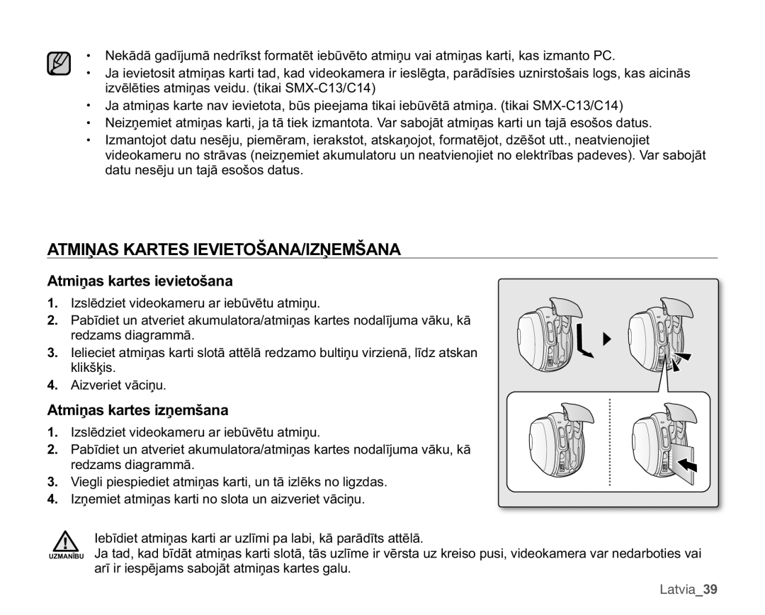 Samsung SMX-C10GP/XEB manual $70,ƻ$6.$576,9,72â$1$,=ƻ0â$1$, $WPLƼDVNDUWHVLHYLHWRãDQD, $WPLƼDVNDUWHVLƼHPãDQD 