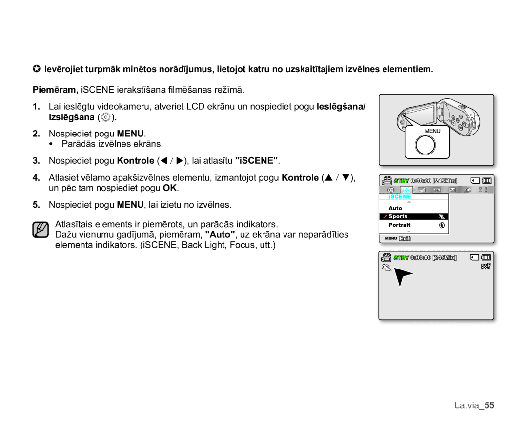 Samsung SMX-C10LP/XEB 3LHPƝUDPL6&1LHUDNVWƯãDQD¿OPƝãDQDVUHåƯPƗ,  1RVSLHGLHWSRJX018 3DUƗGƗVLYƝOQHVHNUƗQV 