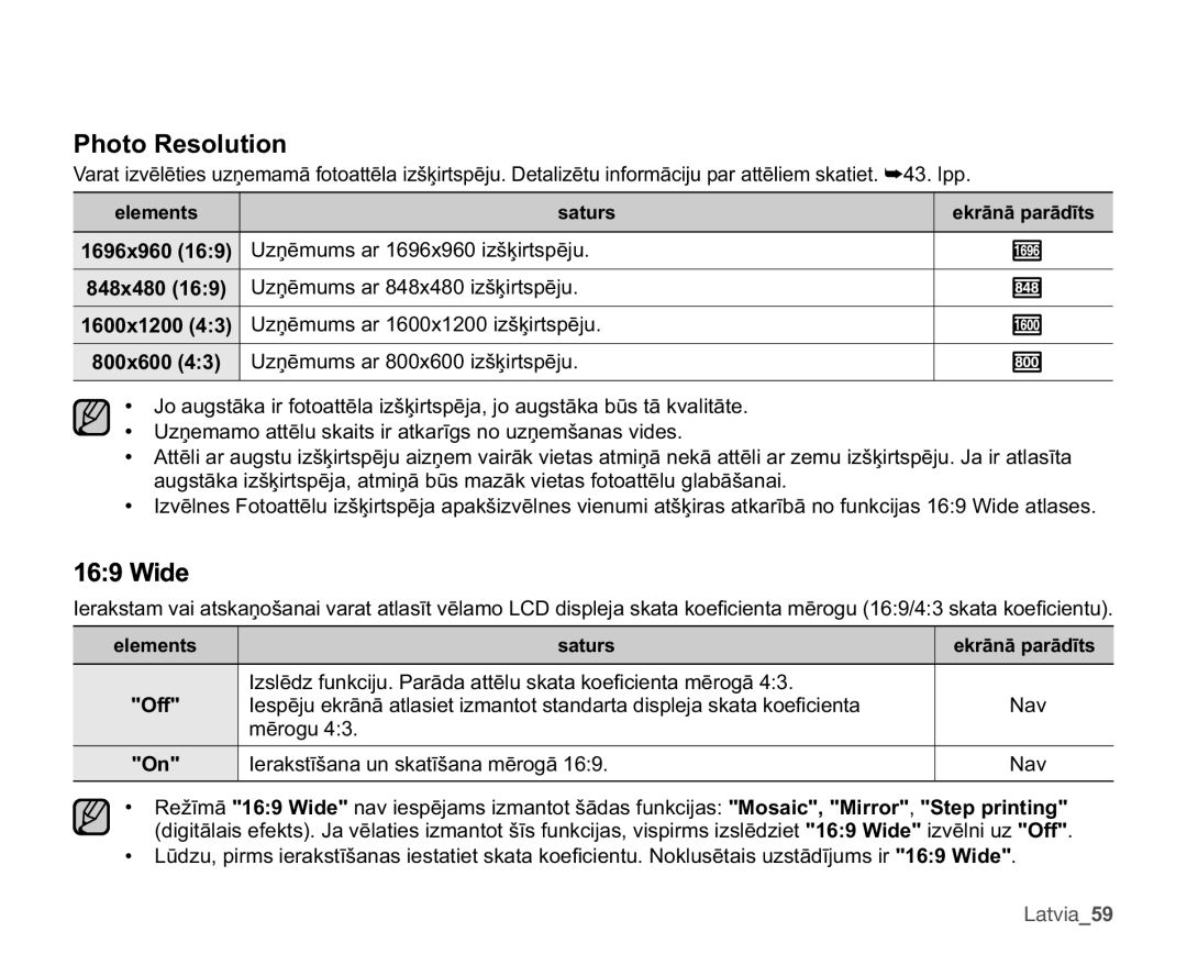 Samsung SMX-C10RP/XEB, SMX-C10GP/XEB, SMX-C10LP/XEB manual 3KRWR5HVROXWLRQ, Lgh 