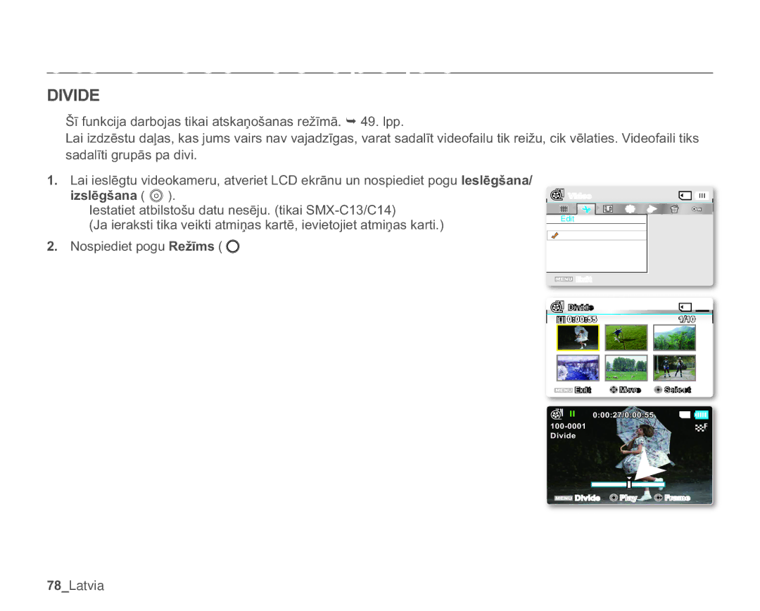 Samsung SMX-C10GP/XEB, SMX-C10RP/XEB manual VdgdoưwlJuxsɨvSdGlyl, LVOƝJãDQD  , $WodvưwdlvYlghridlovWlnvSdxɲwv 