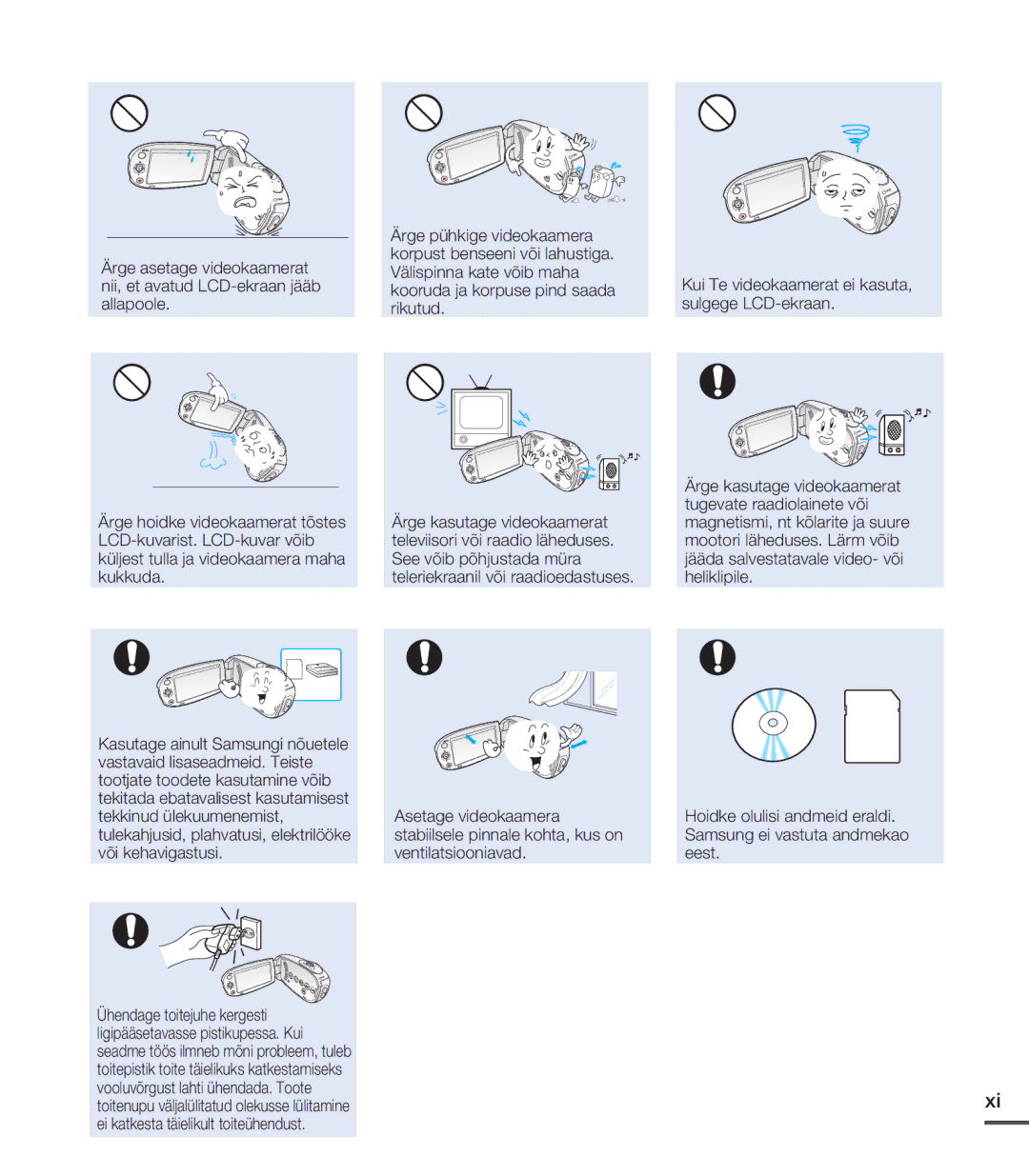 Samsung SMX-C20BP/XEB, SMX-C20BP/EDC manual 