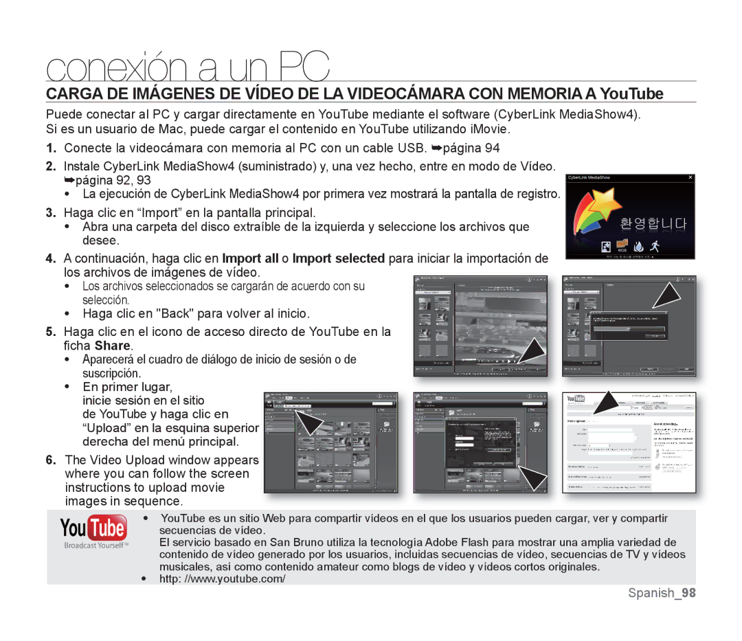 Samsung SMX-F30SP/MEA, SMX-F30SP/EDC, SMX-F30RP/EDC, SMX-F30BP/EDC, SMX-F34BP/EDC, SMX-F30LP/EDC, SMX-F30LP/CAN manual You Tube 