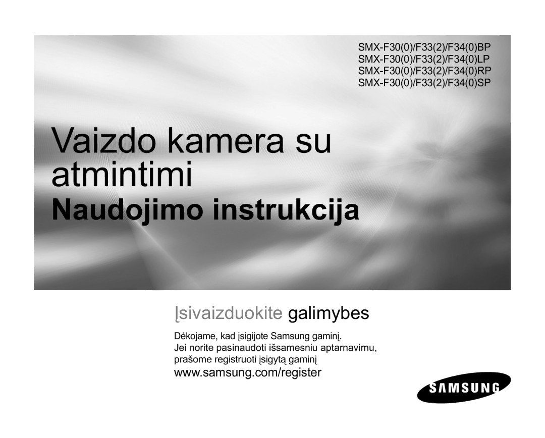 Samsung SMX-F30LP/XEB, SMX-F33BP/XEB manual 9DLGRNDPHUDVX Dwplqwlpl, ƠNRMDPHNDGƳVLJLMRWH6DPVXQJJDPLQƳ 