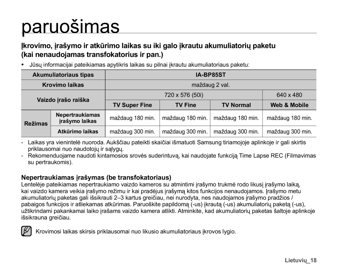 Samsung SMX-F33BP/XEB NdlQhqdxgrmdpdvWudqvirndwrulxvLuSdq, 1HSHUWUDXNLDPDVƳUDã\PDVEHWUDQVIRNDWRULDXV, 5HåLPDV 