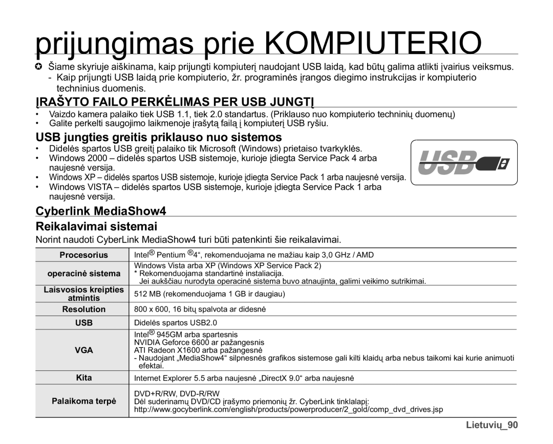 Samsung SMX-F33BP/XEB, SMX-F30LP/XEB manual Ʋ5$â72$,/235.Ơ/,0$63586%-81*7Ʋ, 86%MXQJWLHVJUHLWLVSULNODXVRQXRVLVWHPRV 