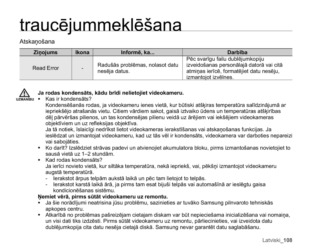 Samsung SMX-F33BP/XEB, SMX-F30LP/XEB, SMX-F30BP/XEB =LƼRMXPV Nrqd QIRUPƝND Dueưed, QhvɲmdGdwxv, LpdqwrmrwLyɲoqhv 