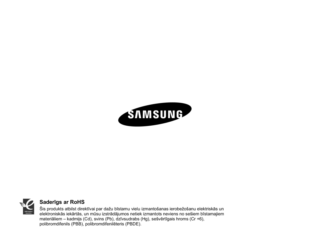 Samsung SMX-F30LP/XEB, SMX-F33BP/XEB, SMX-F30BP/XEB 6DGHUƯJVDU5R+6, SROLEURPGLIHQLOV3%%SROLEURPGLIHQLOƝWHULV3% 