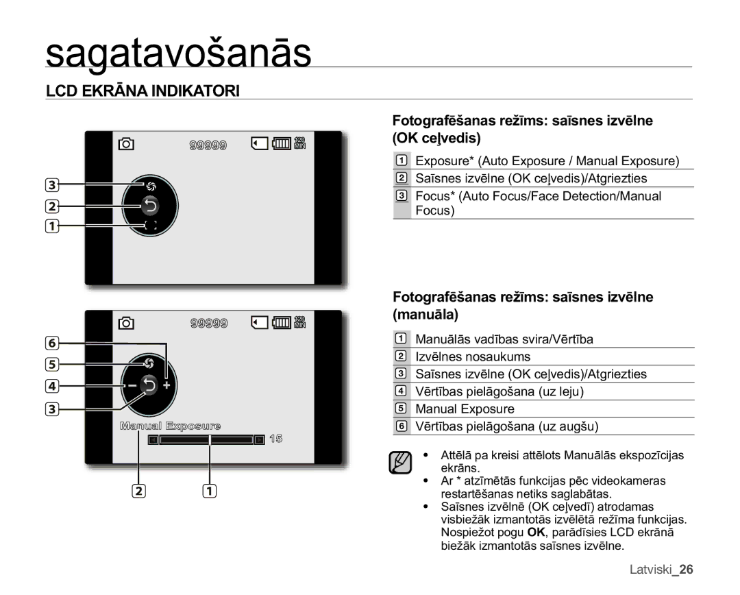 Samsung SMX-F30BP/XEB manual Pdqxɨod, RWRJUDIƝãDQDVUHåƯPVVDƯVQHVLYƝOQH, 6DƯVQHVLYƝOQH2.FHƺYHGLV$WJULHWLHV 