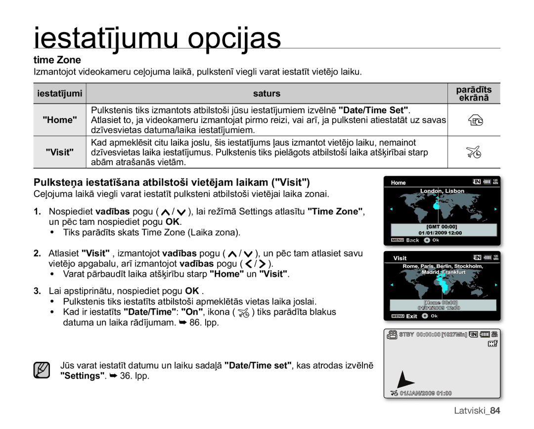 Samsung SMX-F33BP/XEB manual Wlph=Rqh, GưyhvylhwdvGdwxpdOdlndLhvwdwưmxplhp, 7LNVSDUƗGƯWVVNDWV7LPH=RQH/DLNDRQD 