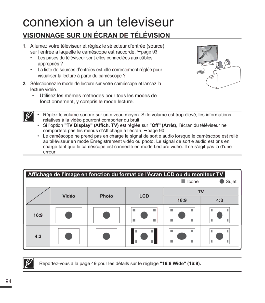 Samsung SMX-F40RP/EDC, SMX-F40SP/EDC, SMX-F400BP/EDC manual Visionnage SUR UN Écran DE Télévision, Huuhxu, Vidéo Photo, 169 